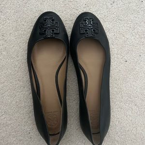 Tory Burch Black Flats